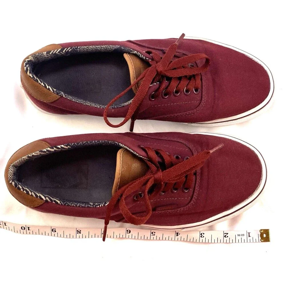 Vans Off The Wall Sneaker Women’s 8.5 Men’s 7 Maroon Lace Up Skate Shoes